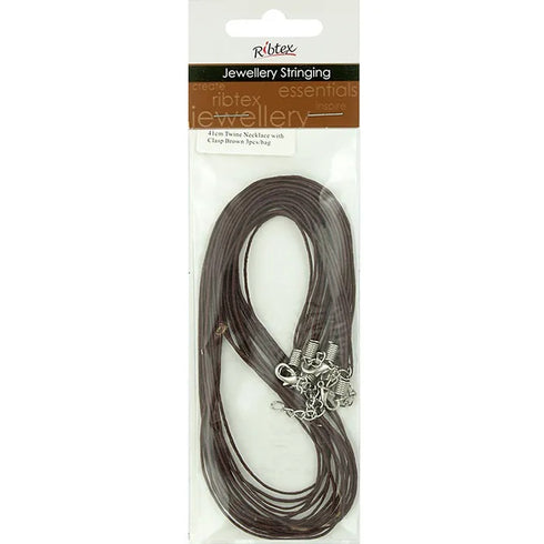 Twine Necklace with Clasp (available in 6 colours)